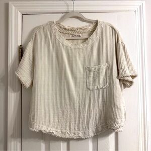 Bundle for @macy_shoemaker 
Free People Cream Short Sleeve Tee